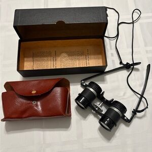 Sport-Ocular Vintage Binocular Glasses 3X25 USA MADE OG Pouch Box